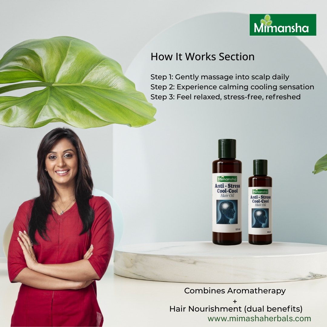 Aromatherapy Anti-Stress cool cool hair oil