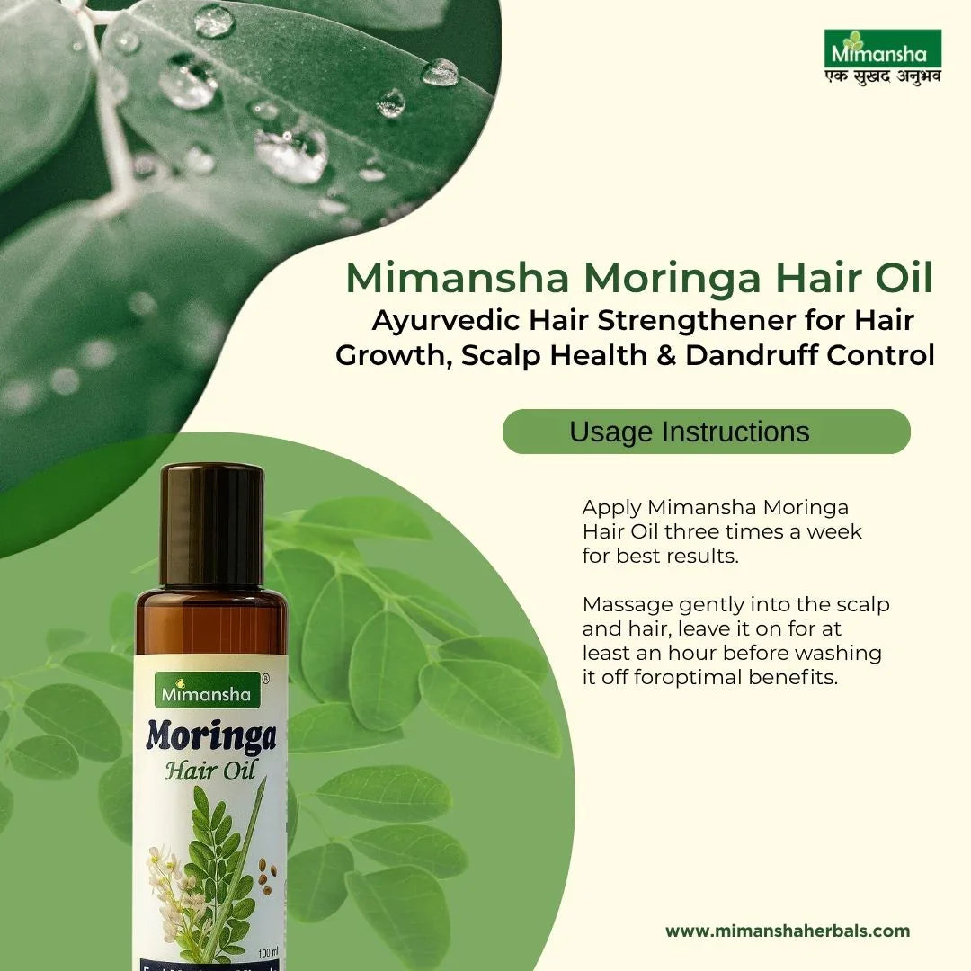 Moringa Hair Oil for Hair Growth | Mimansha Herbals | Ayurvedic Anti-Hair Fall Solution
