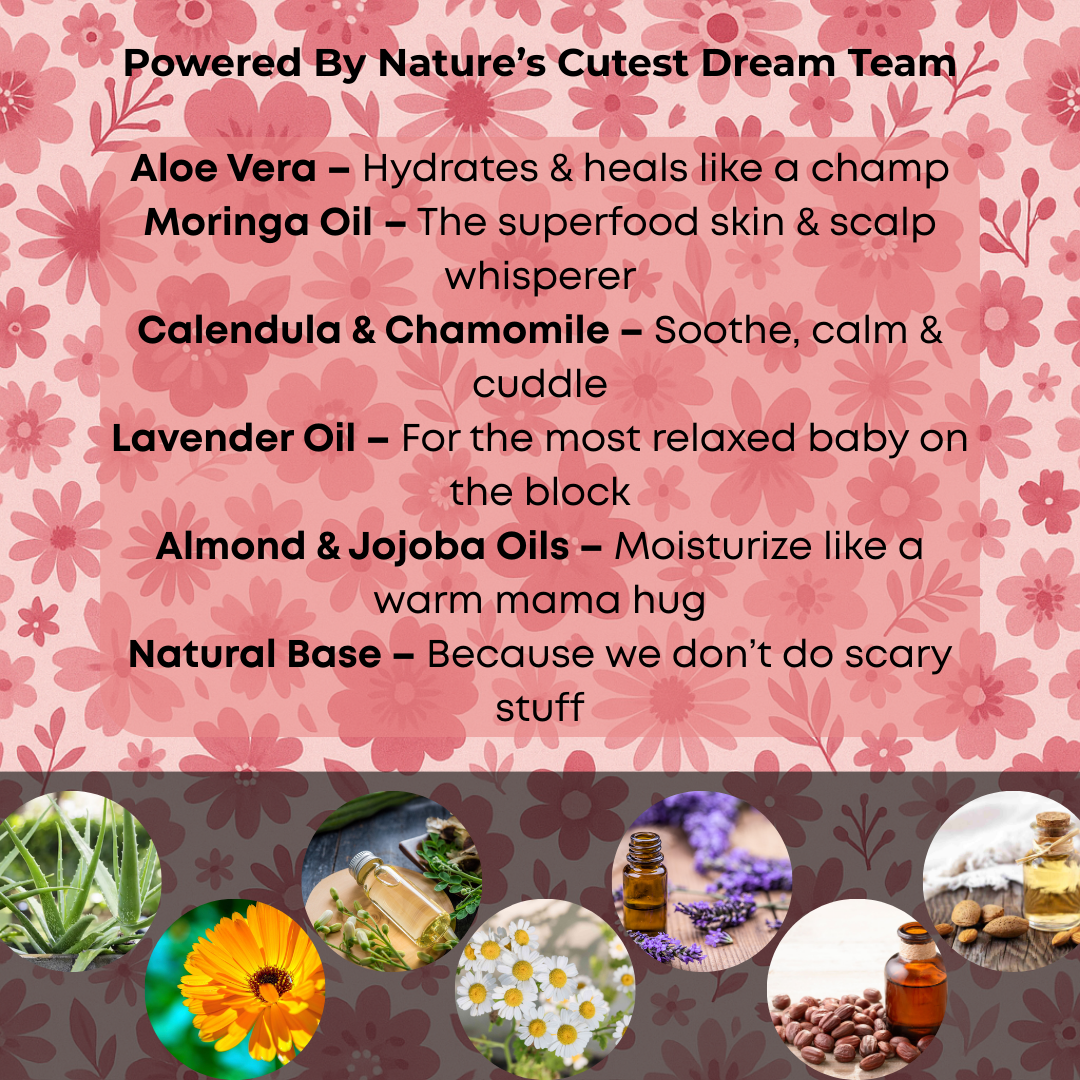 Moringa Baby Shampoo & Body Wash (Lavender and Chamomile)