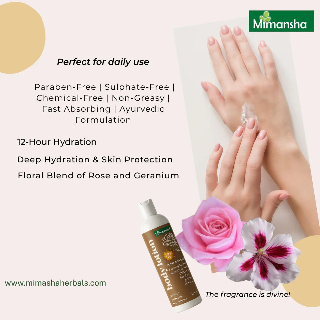 Body Lotion (Rose & Geranium)