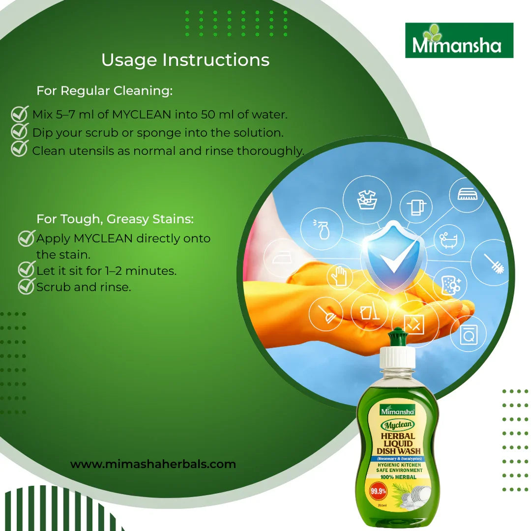 Myclean (Herbal liquid dish wash)