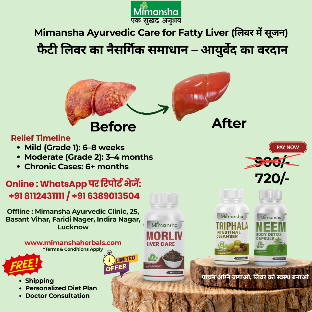 Mimansha Ayurvedic Fatty Liver Care Kit | Natural Liver Detox & Cleanse (3-in-1 Combo)