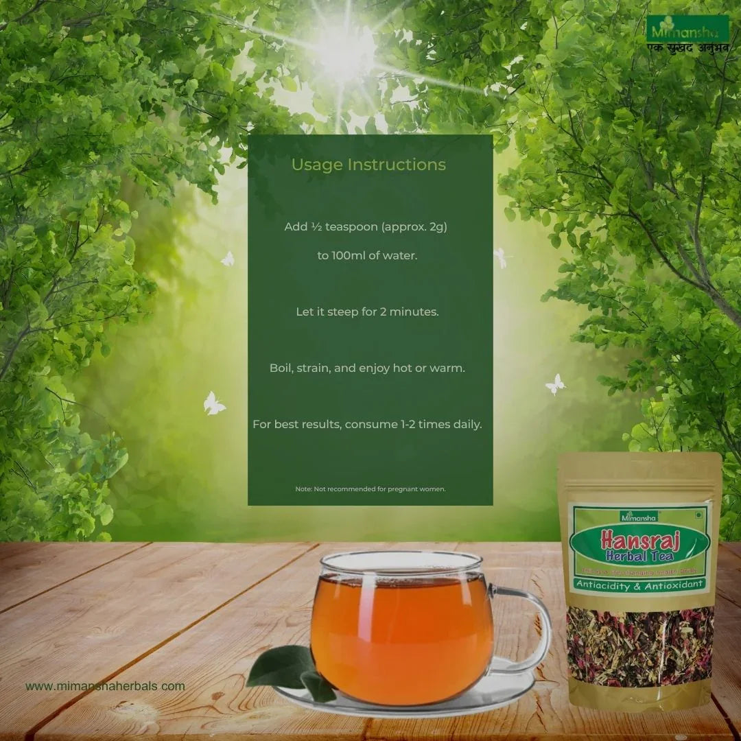 Hansraj Herbal Tea – Ayurvedic Wellness Blend for Immunity, Menstrual & Heart Health