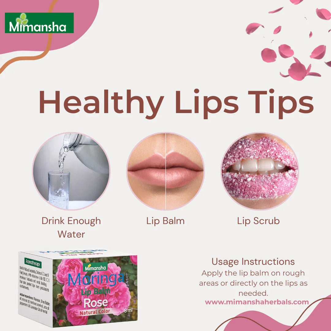 Moringa Lip balm (Rose)