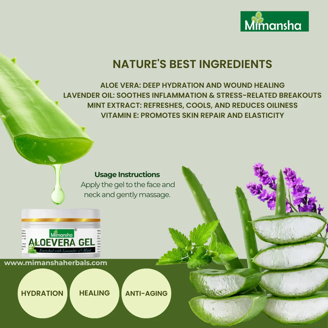 Aloevera Face gel (Lavender & Mint)