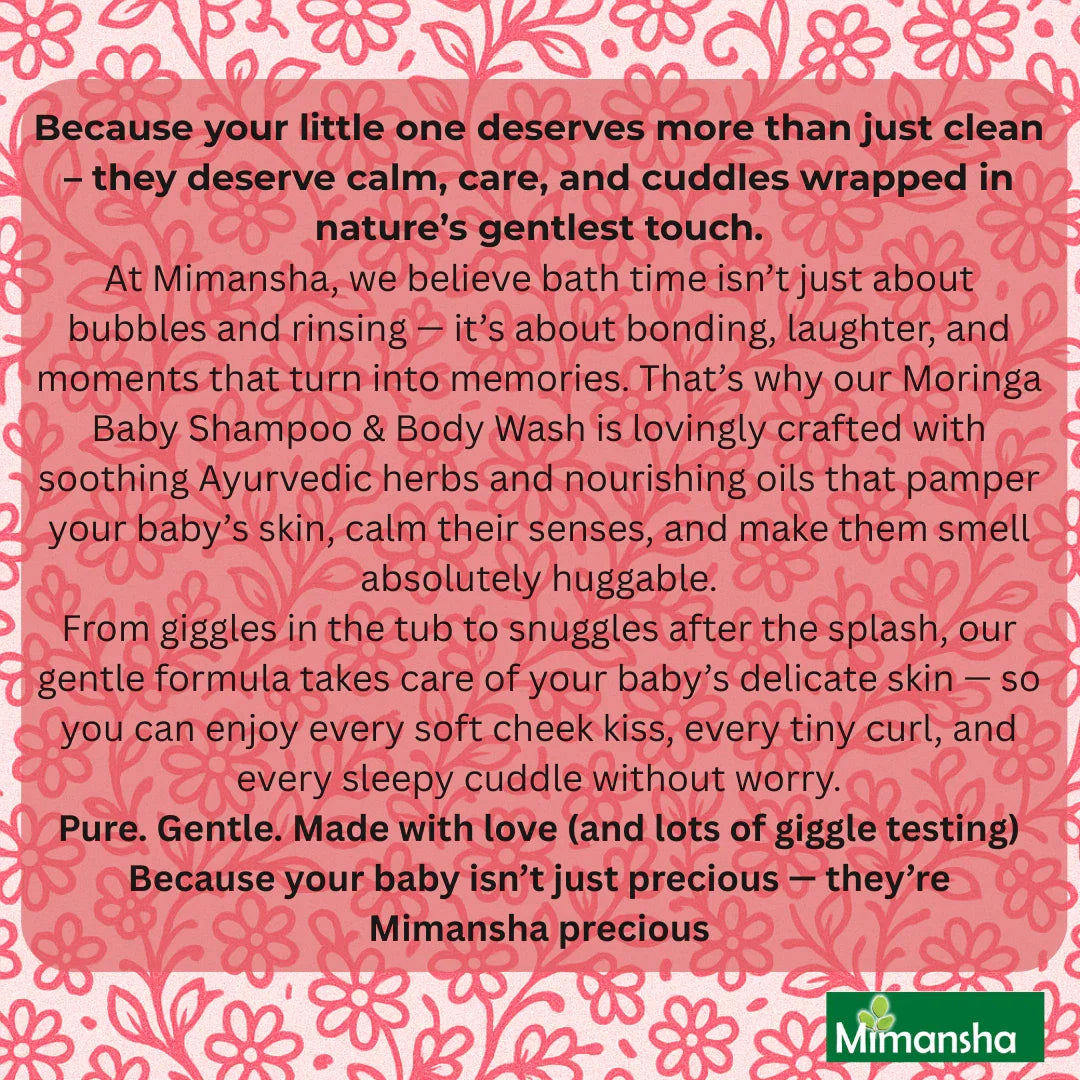 Moringa Baby Shampoo & Body Wash (Lavender and Chamomile)
