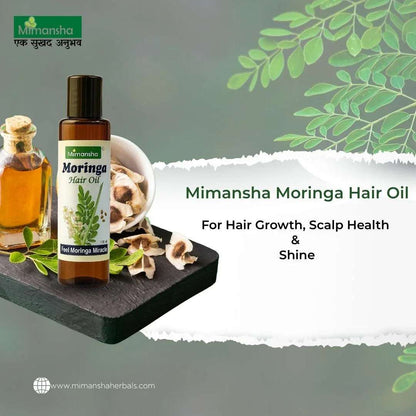 Moringa Hair Oil for Hair Growth | Mimansha Herbals | Ayurvedic Anti-Hair Fall Solution