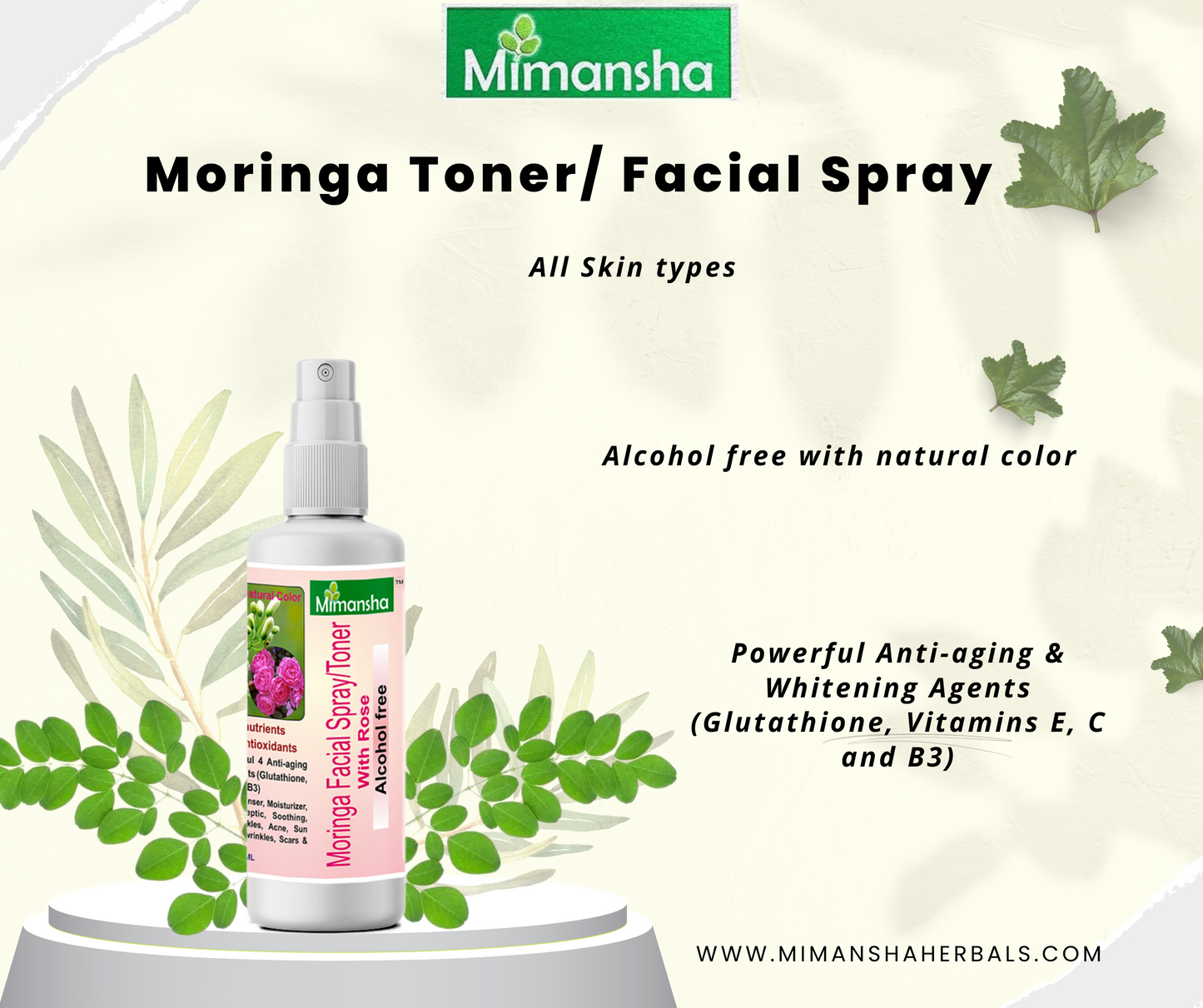 Moringa Toner/ Facial Spray