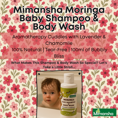 Moringa Baby Shampoo & Body Wash (Lavender and Chamomile)