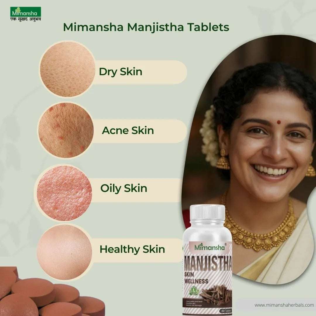 Manjistha Tablets – Ayurvedic Supplement for Acne, Pigmentation & Skin Brightening