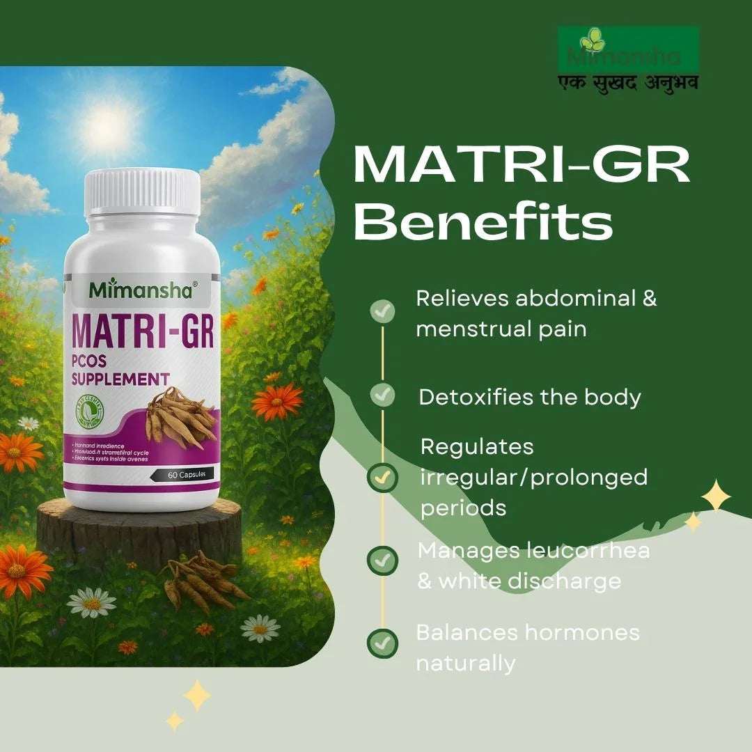 Matri-GR: Ayurvedic PCOS & Period Health Capsules