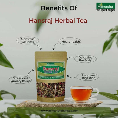 Hansraj Herbal Tea – Ayurvedic Wellness Blend for Immunity, Menstrual & Heart Health