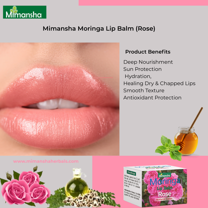 Moringa Lip balm (Rose)