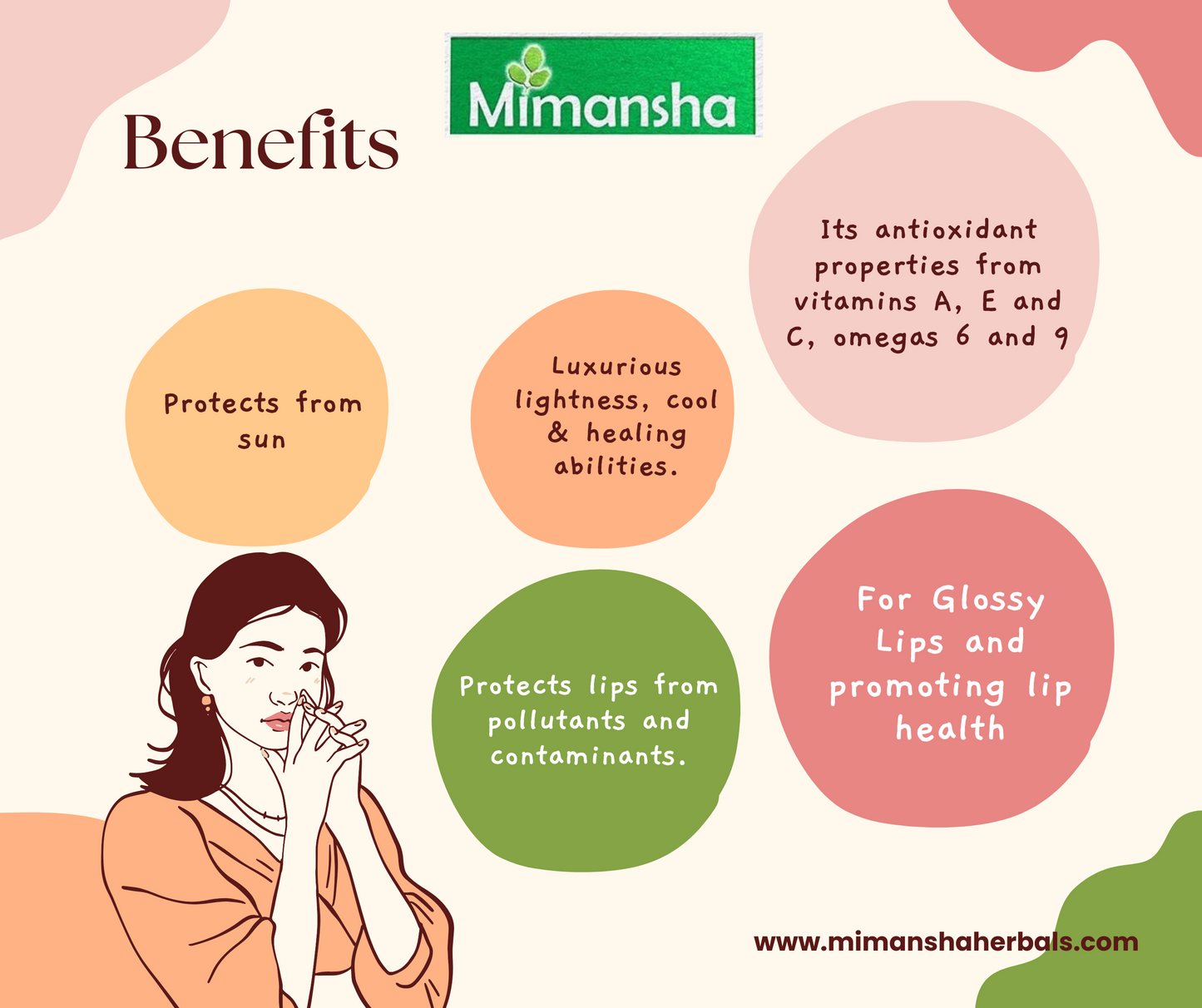 Moringa Lip balm (Rose)