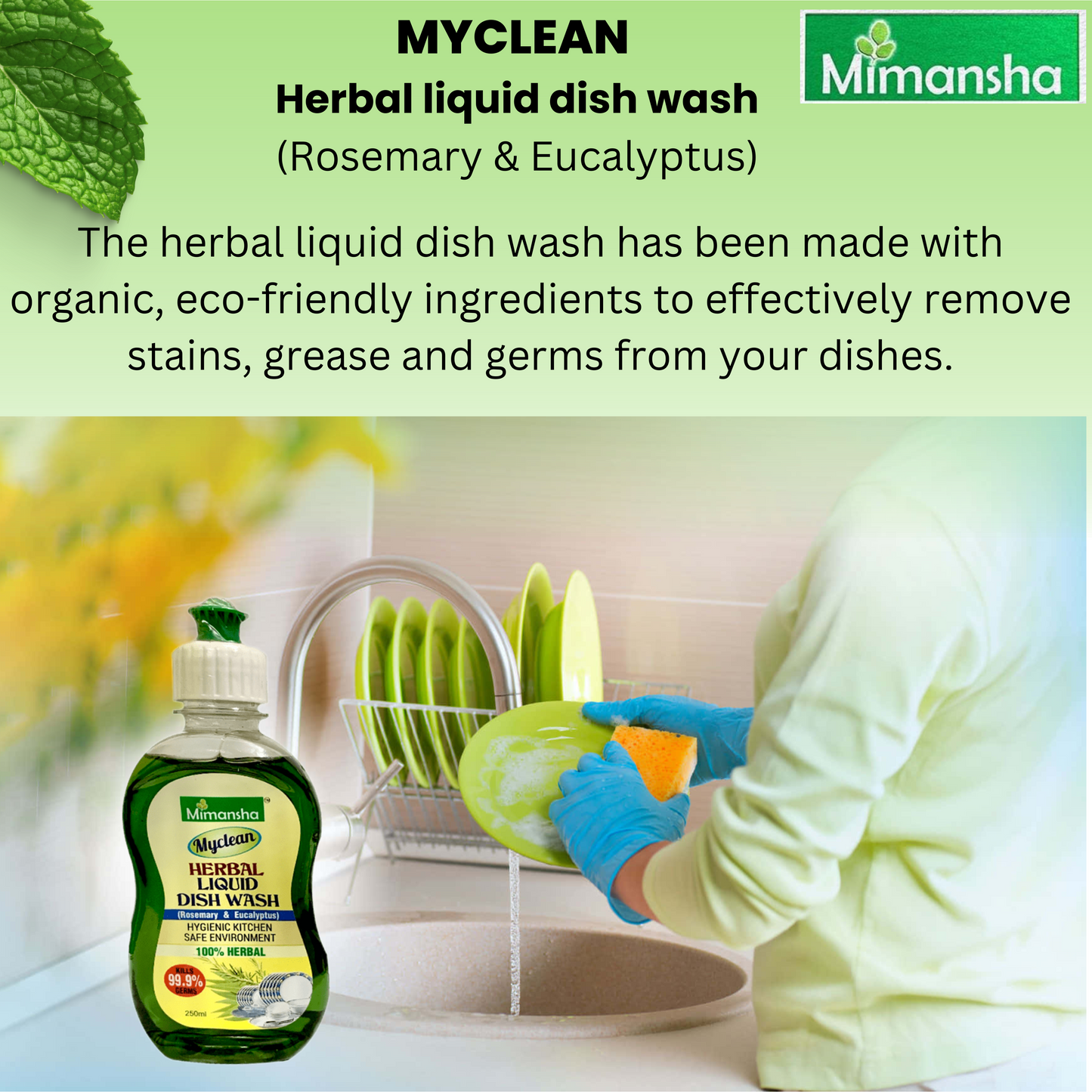 Myclean (Herbal liquid dish wash)