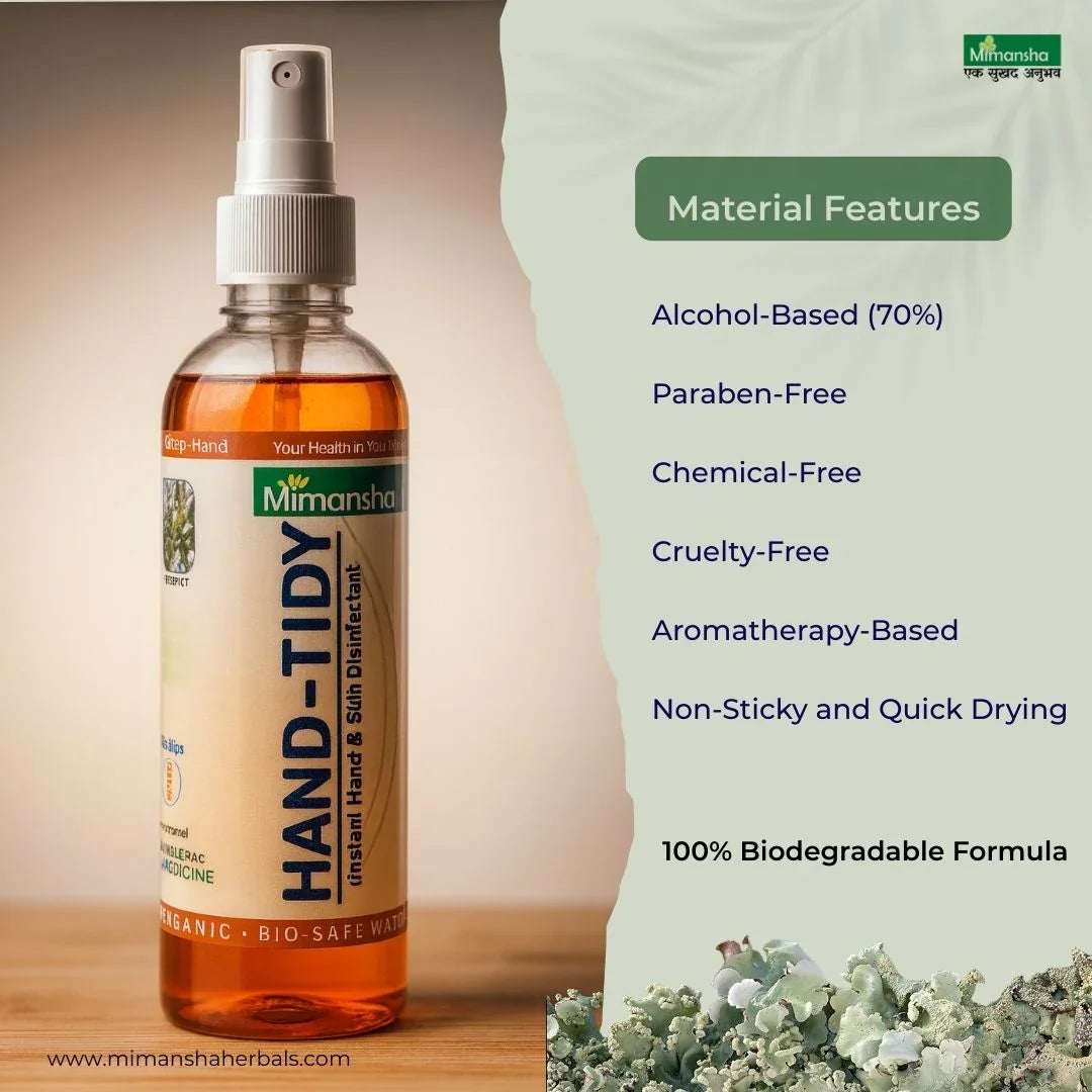 Hand-Tidy – Instant Hand & Skin Disinfectant Spray with Aromatherapy Oils