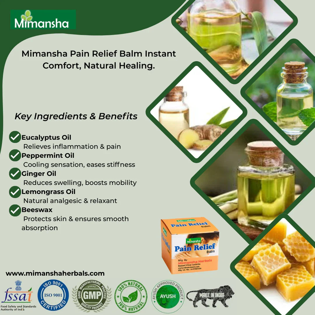 Ayurvedic Pain Relief Balm for Muscle & Joint Comfort