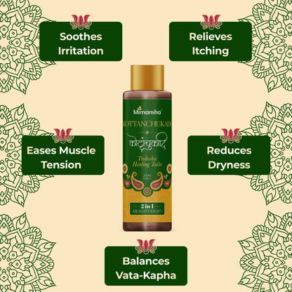 Mimansha Kottanchukadi Taila – Ayurvedic Pain Relief & Anti-Stiffness Oil for Joints, Neck, and Shoulders | With Ginger, Rasna & Kushta | Relieves Vata-Kapha Pain & Stiffness 100ml