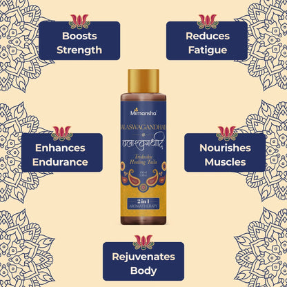 Mimansha Balaswagandhadi Taila – Ayurvedic Muscle Strength & Vitality Oil | With Bala, Ashwagandha, Shatavari & Gokshura | For Strength, Stamina & Recovery 100 ml