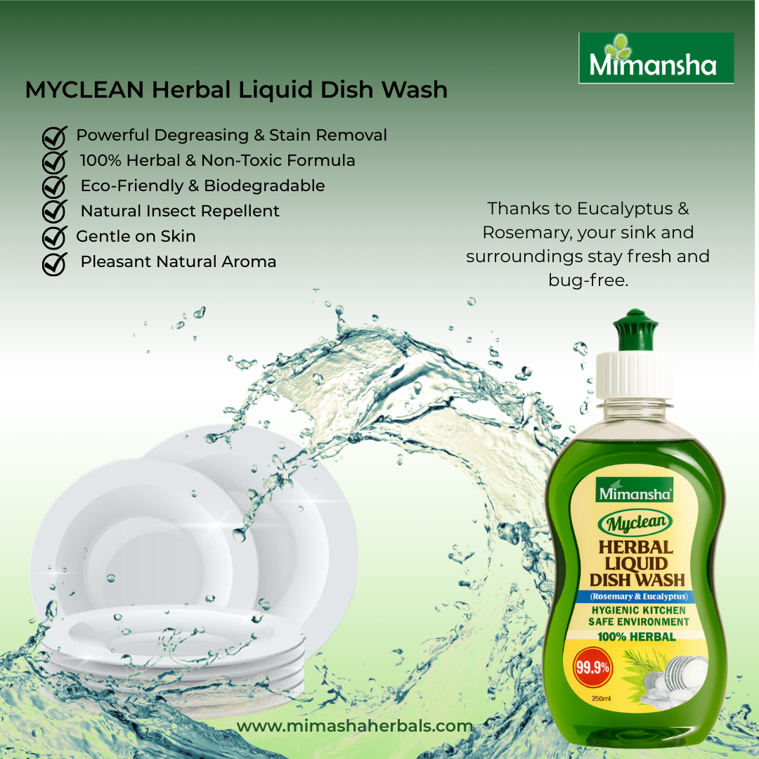 Myclean (Herbal liquid dish wash)