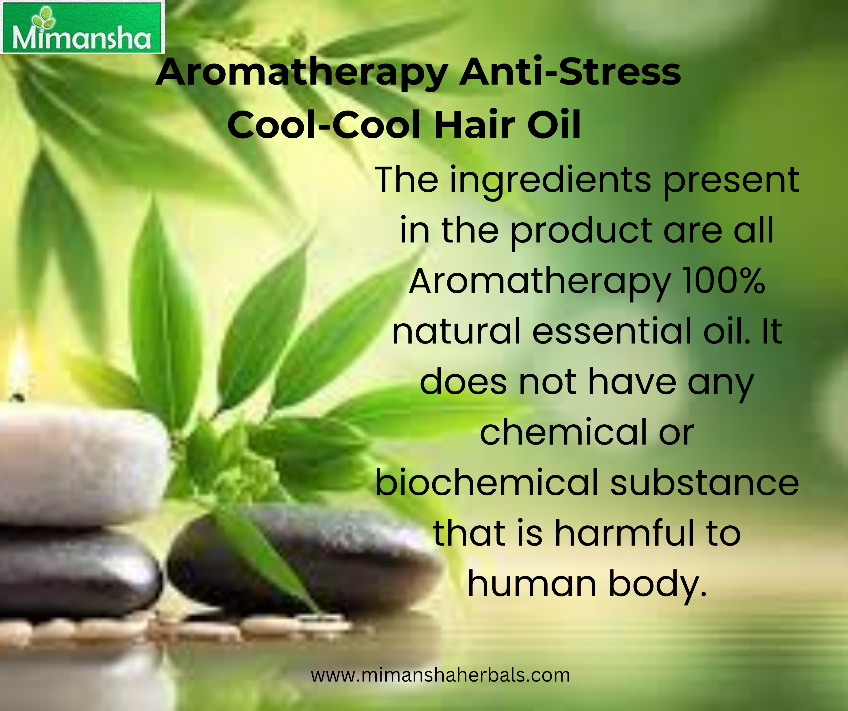 Aromatherapy Anti-Stress cool cool hair oil