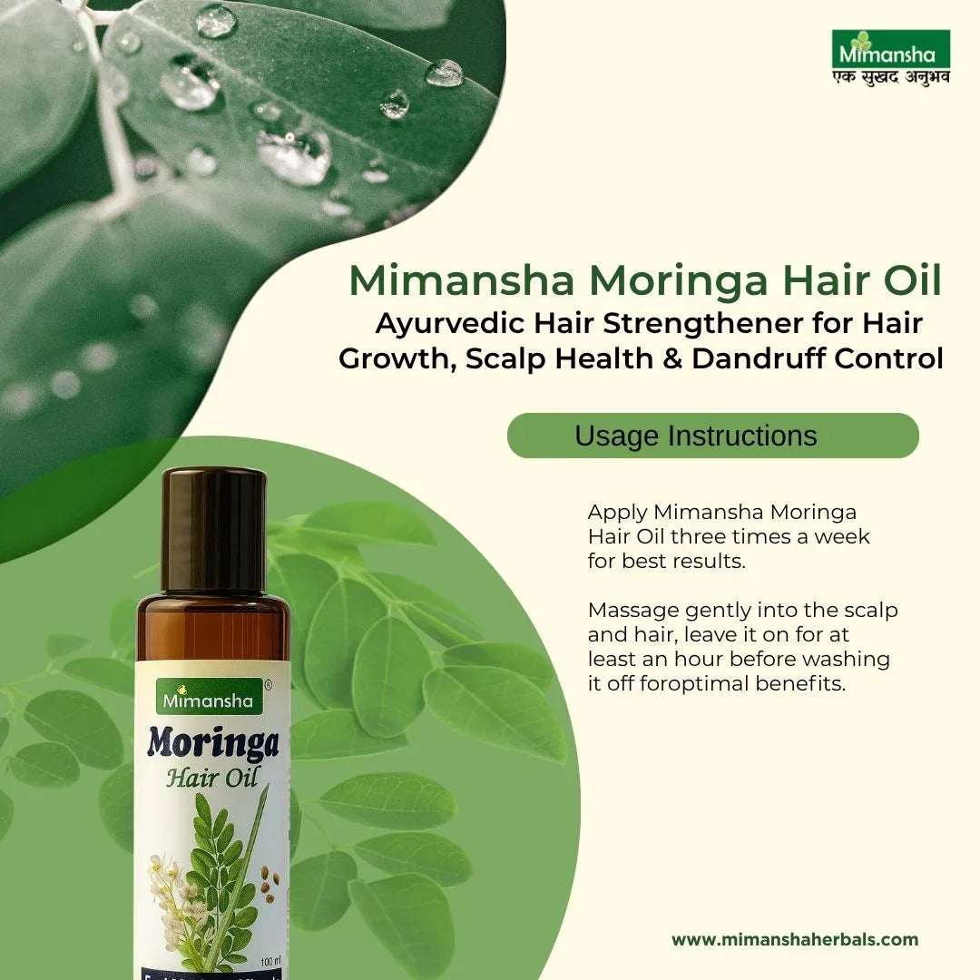 Moringa Hair Oil for Hair Growth | Mimansha Herbals | Ayurvedic Anti-Hair Fall Solution
