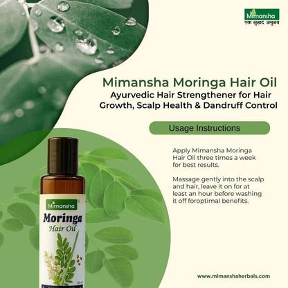 Moringa Hair Oil for Hair Growth | Mimansha Herbals | Ayurvedic Anti-Hair Fall Solution