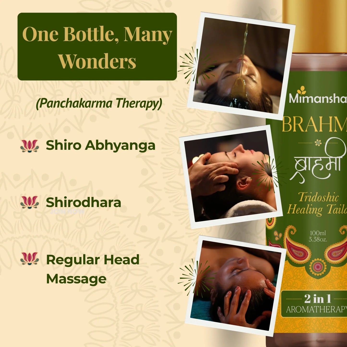 Brahmi Taila – Mind & Hair Nourishing Oil 100 ml