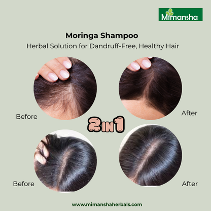 Moringa Shampoo (Eucalyptus & mint).