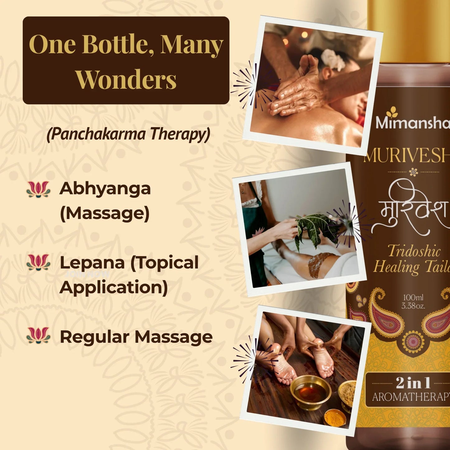 Mimansha Murivesha Tailam (Murivenna Taila) – Ayurvedic First-Aid Oil for Wounds, Burns, Sprains & Inflammation | With Aloe Vera, Karanja & Moringa | Traditional Siddha Healing Formula -100ml