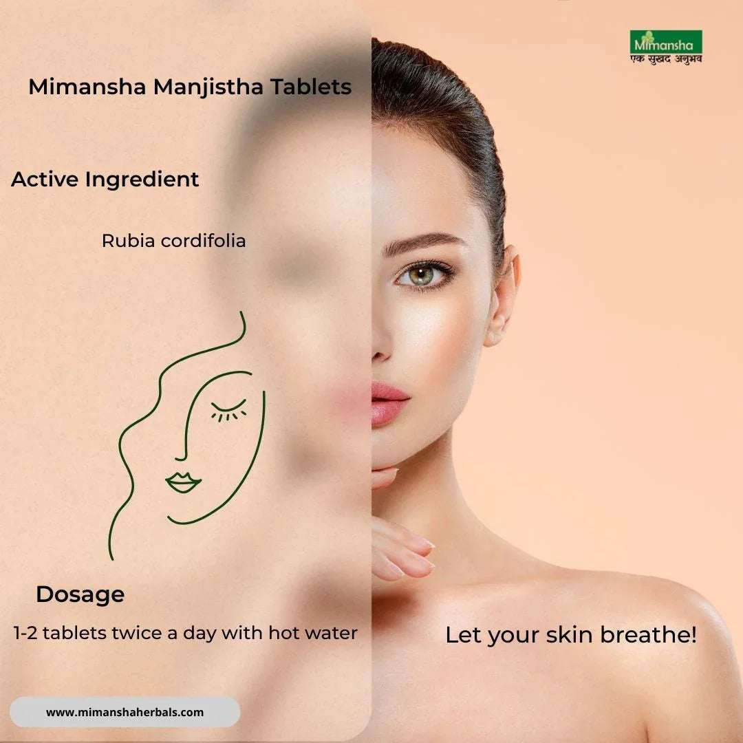 Manjistha Tablets – Ayurvedic Supplement for Acne, Pigmentation & Skin Brightening