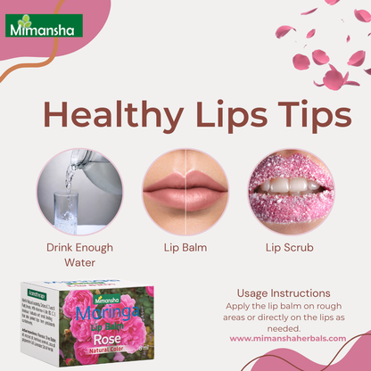 Moringa Lip balm (Rose)