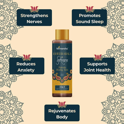 Mimansha Ksheerabala Taila (101 Times Processed) – Ayurvedic Oil for Nerve, Joint & Muscle Care (100 ml)