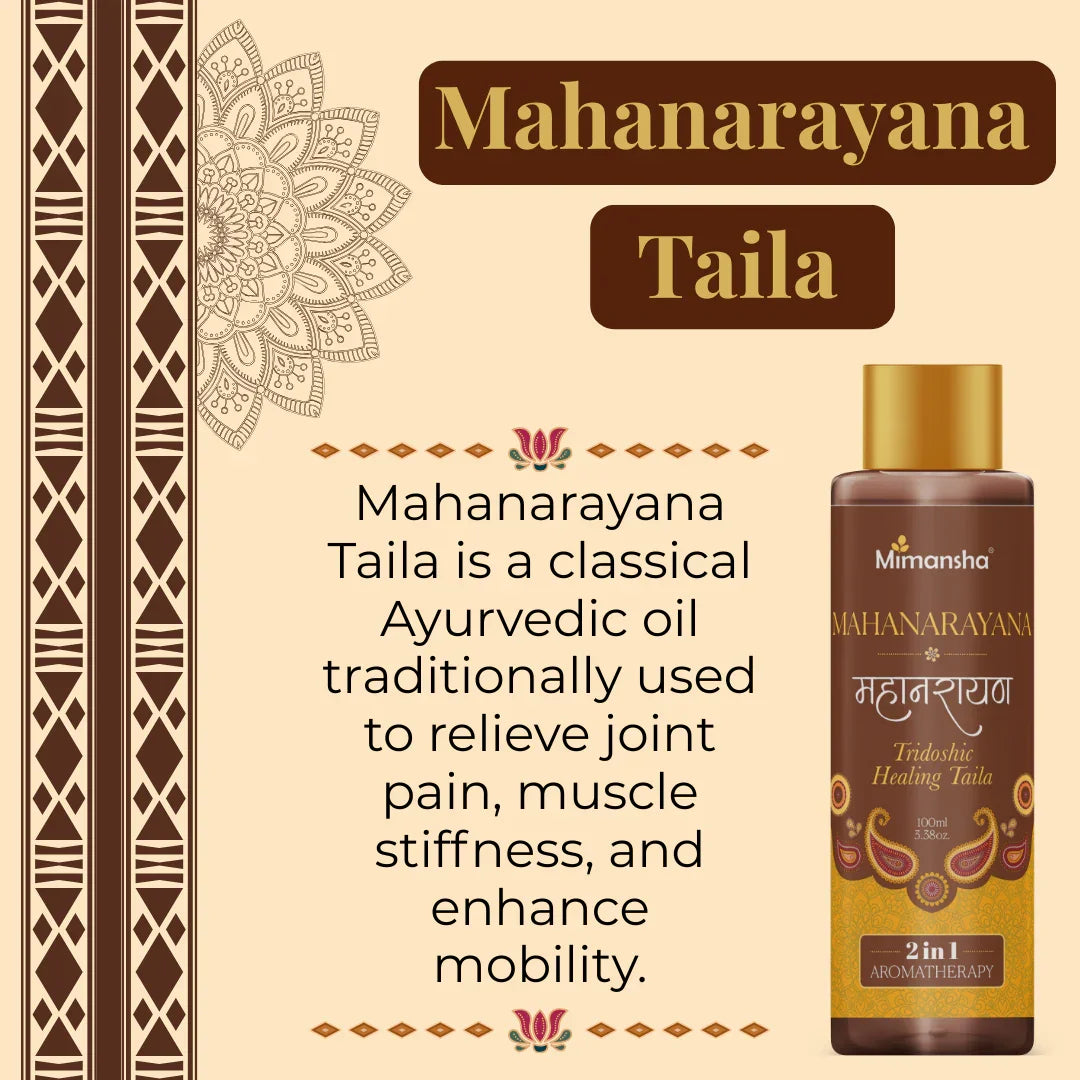 Mimansha Mahanarayana Taila – Ayurvedic Massage Oil for Joint, Muscle & Nerve Health (100 ml)