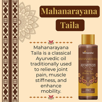 Mimansha Mahanarayana Taila – Ayurvedic Massage Oil for Joint, Muscle & Nerve Health (100 ml)