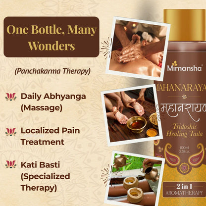 Mimansha Mahanarayana Taila – Ayurvedic Massage Oil for Joint, Muscle & Nerve Health (100 ml)