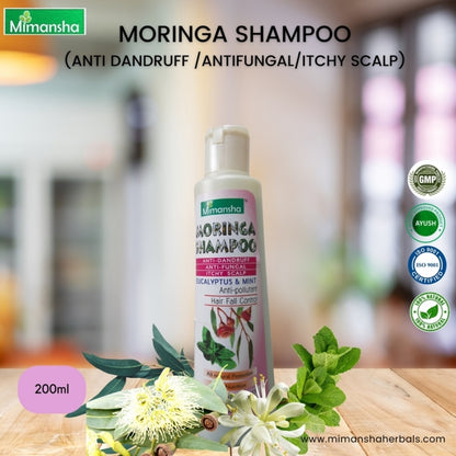 Moringa Shampoo (Eucalyptus & mint).