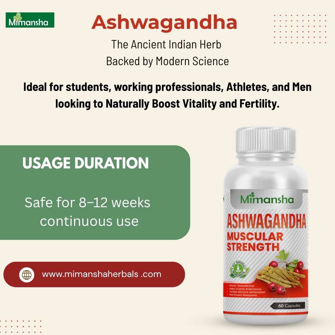 Mimansha Ashwagandha Capsules – Stress Relief & Vitality Support