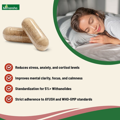 Mimansha Ashwagandha Capsules – Stress Relief & Vitality Support